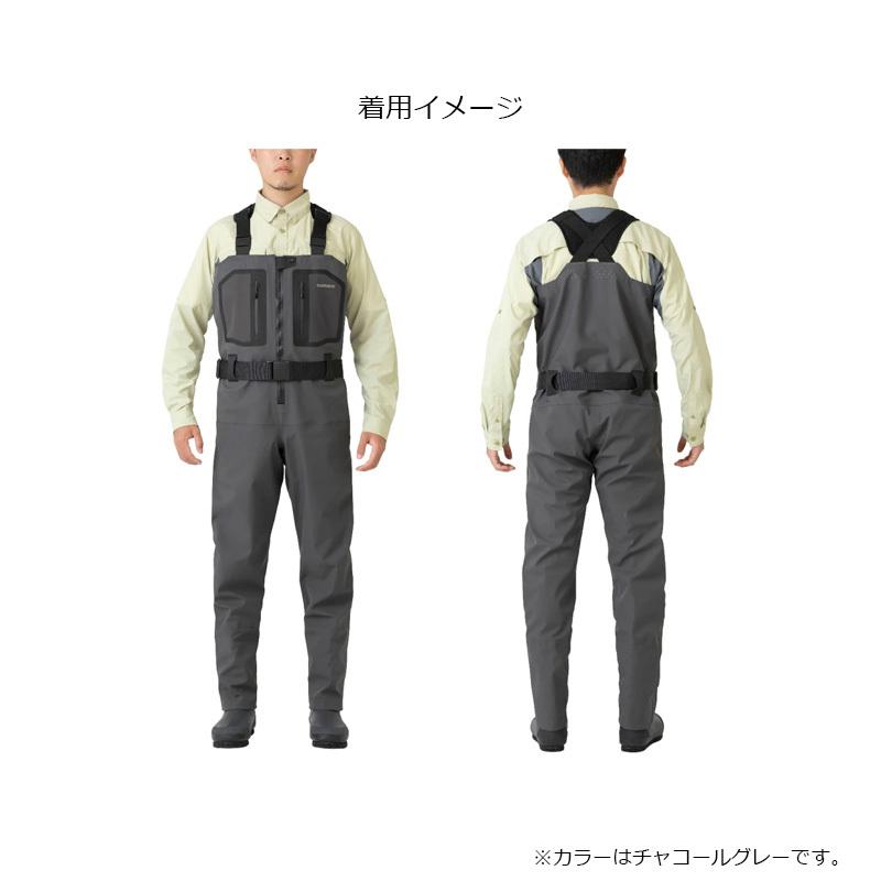 シマノ Ff 001v ドライシールド4 ストレッチウェーダー カットピンフェルト Ml チャコールグレー 4969363599209 