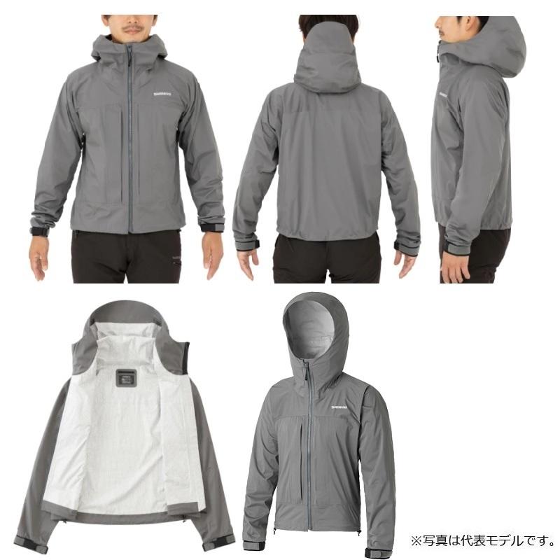 シマノ　RA-003V ショートレインジャケット L チャコール