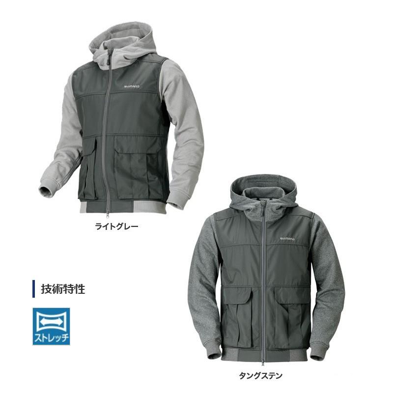 シマノ（SHIMANO） JA-074R ライトスウェットフルジップパーカー