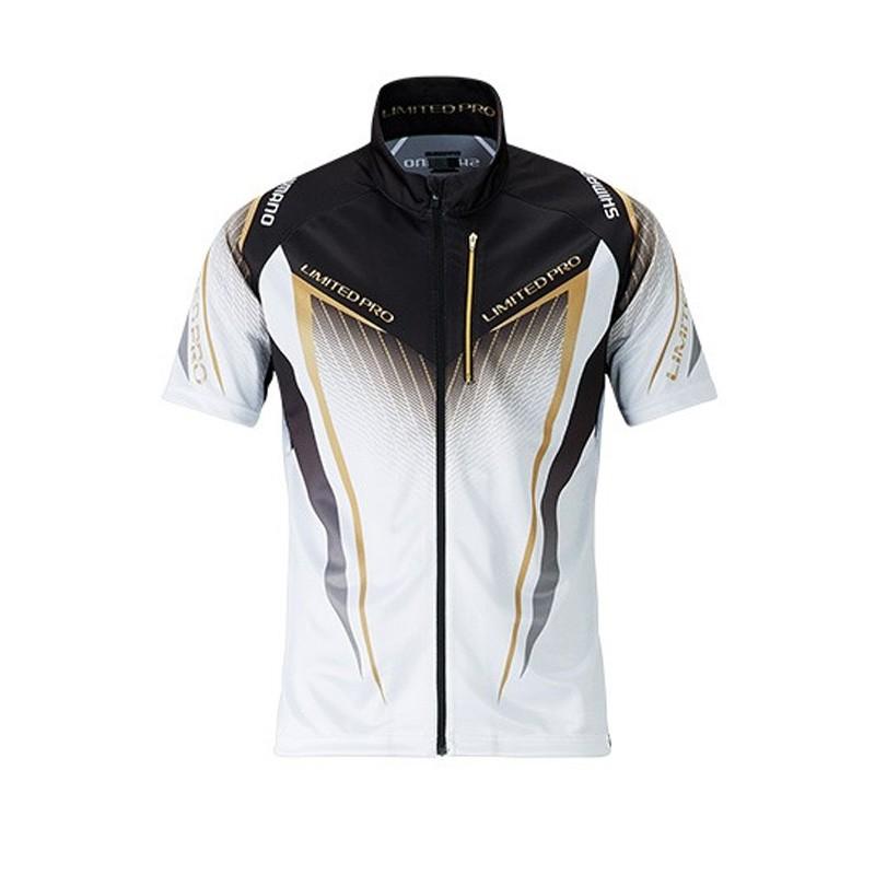 未使用SHIMANO LIMITED PRO ジップアップTシャツLサイズ シマノ（SHIMANO） SH-012S フルジップシャツLIMITED PRO(半袖