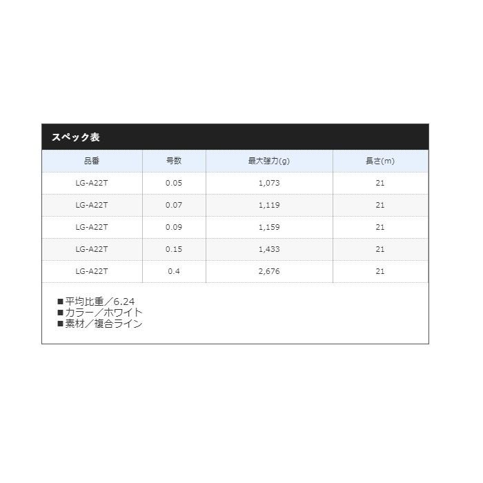 シマノ（SHIMANO） LG-A22T 鮎複合メタルラインMETAKING HEAVY21M 0.15