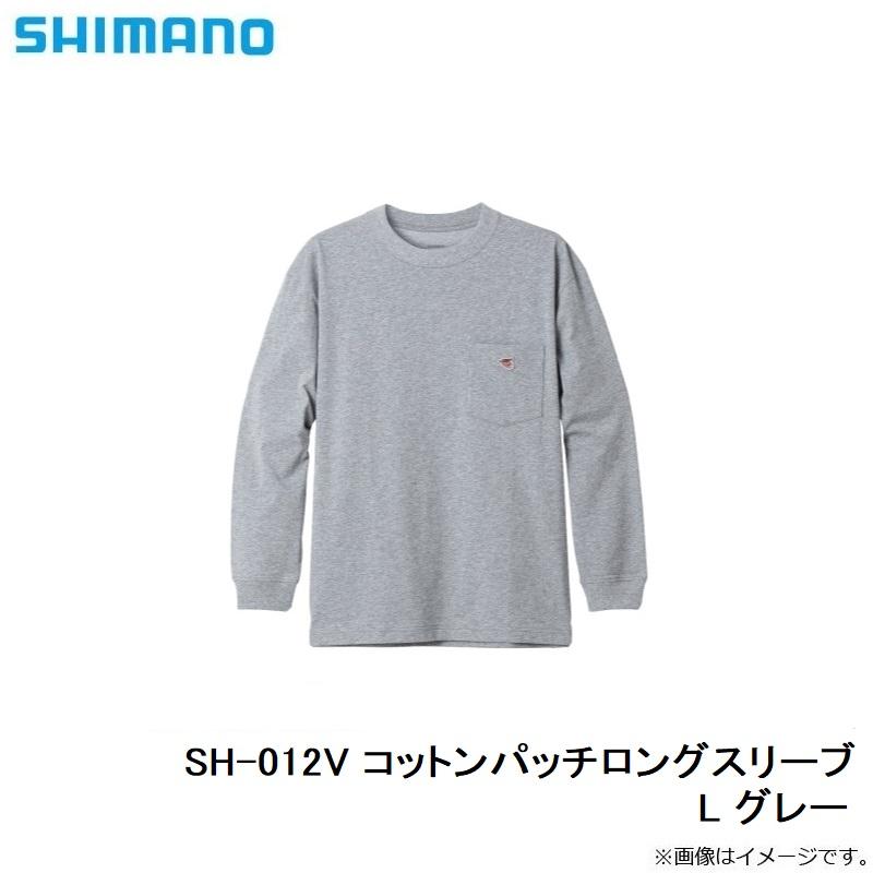 シマノ　SH-012V コットンパッチロングスリーブ L グレー｜yfto｜04