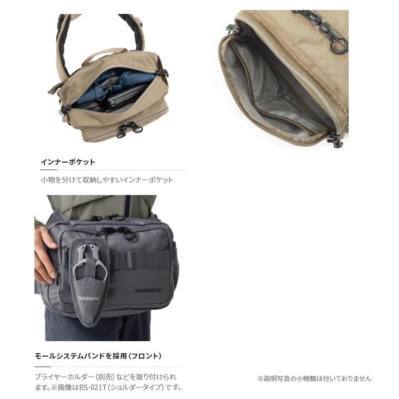 シマノ（SHIMANO） BW-021T ヒップバッグ S サンドベージュ : 釣具の