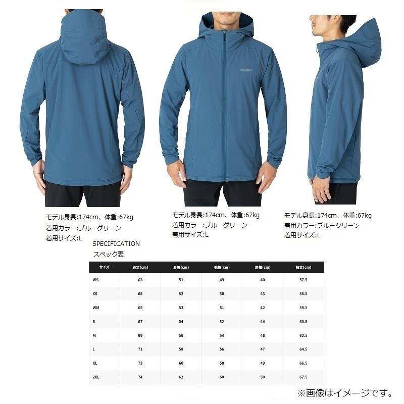 シマノ（SHIMANO） WJ-020W テックフーディー L ブルーグリーン : 釣具