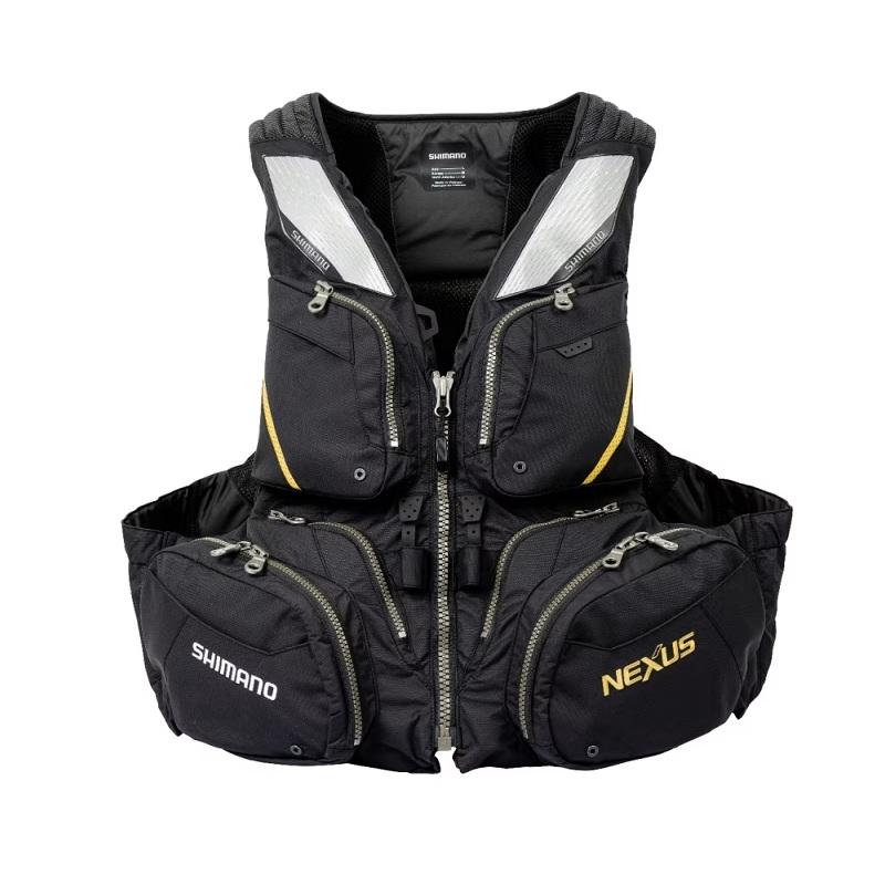 シマノ,フローティングベスト NEXUS/ネクサス, VF-120W ブラックL シマノ（SHIMANO） VF-120W ネクサス フローティングベスト L ブラック