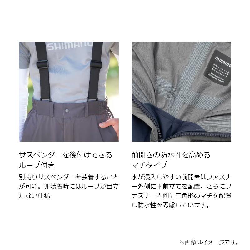 シマノ（SHIMANO） RA-024W アングラーズシェル パンツ 01 L グレー