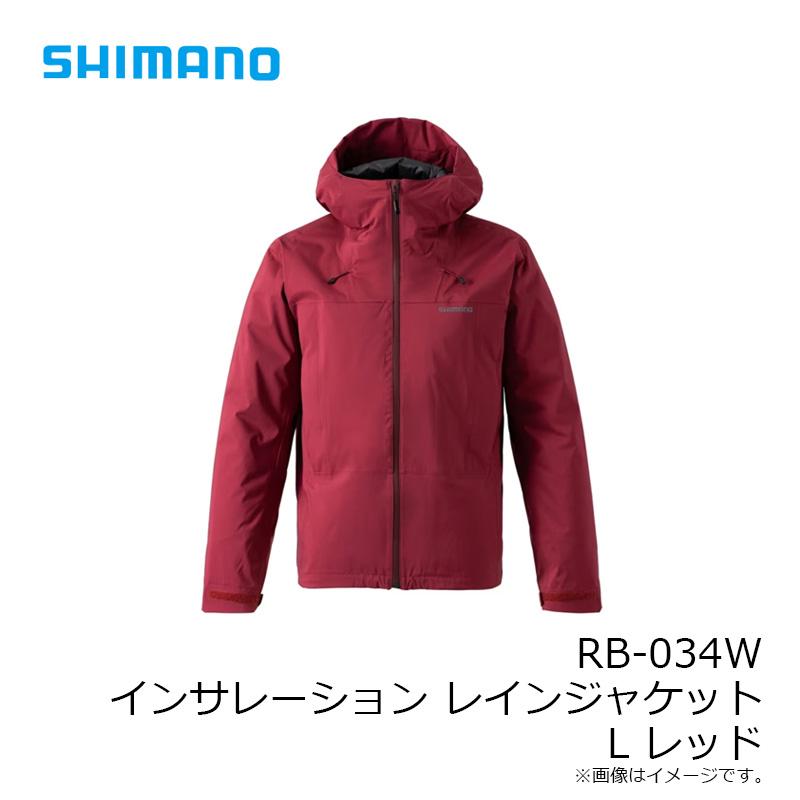 シマノ　RB-034W インサレーション レインジャケット L レッド｜yfto｜11