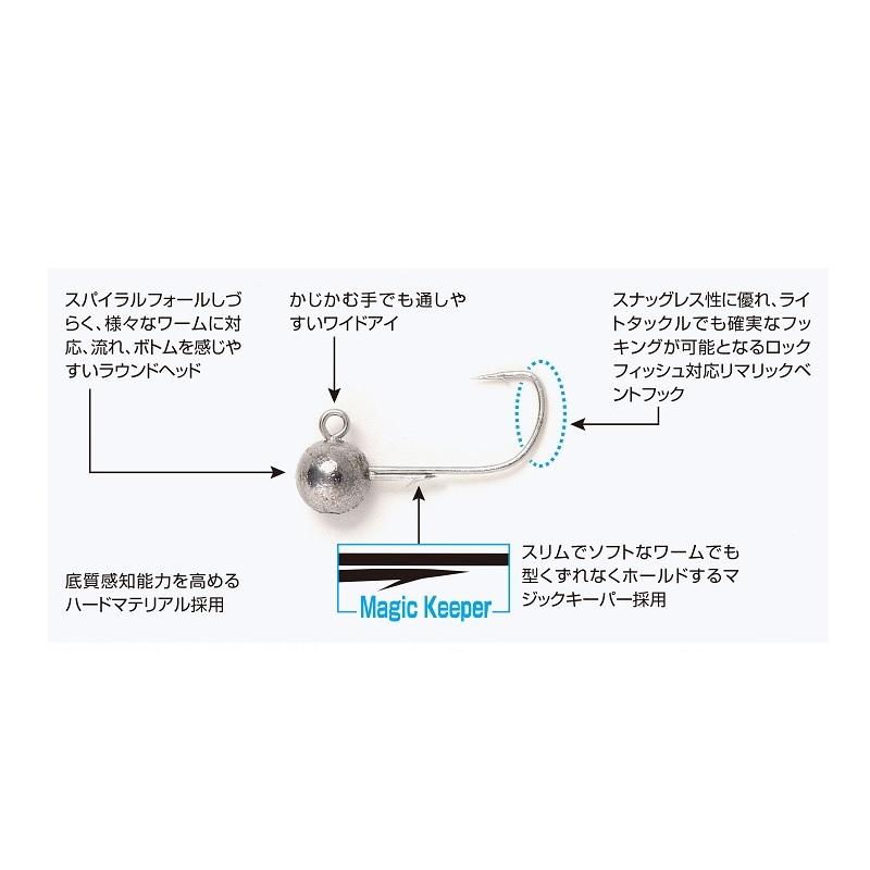 カツイチ　SV-52 ラウンドマジック #4-1.4g Wニッケル｜yfto｜03