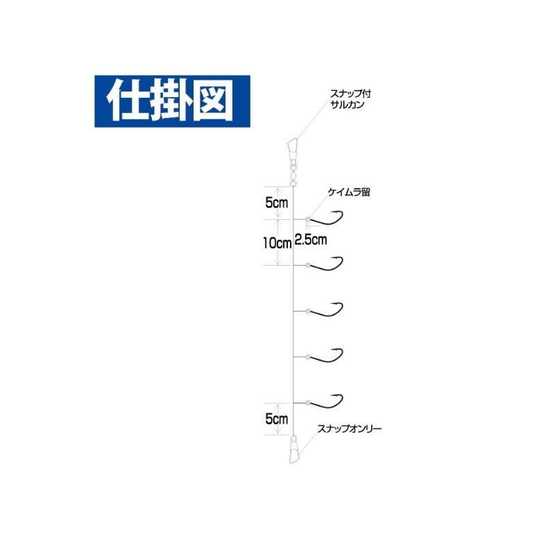 ハヤブサ　C216 瞬貫わかさぎ 秋田キツネ型 5本鈎 0.8-0.2｜yfto｜02