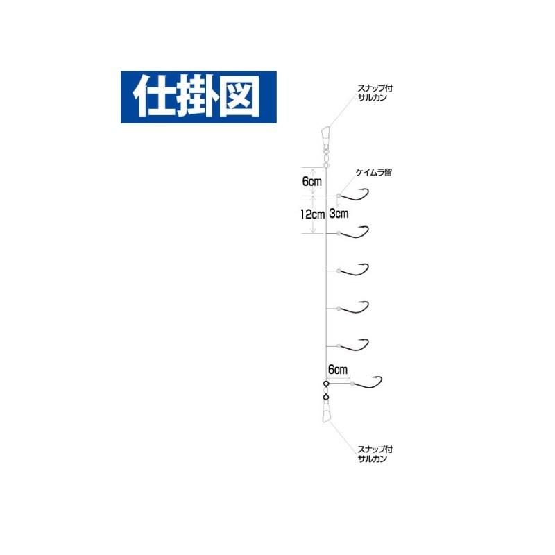 ハヤブサ　C239 瞬貫わかさぎ 秋田キツネ型 6本鈎 0.8-0.2｜yfto｜02