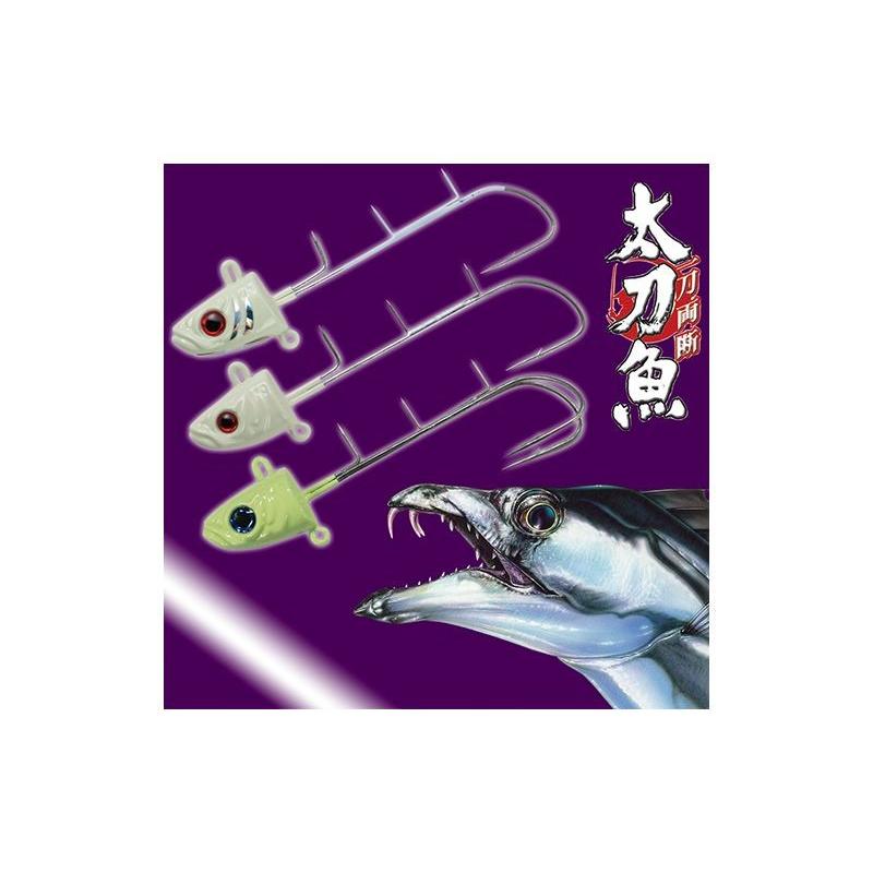 Hayabusa（ハヤブサ） 極テンヤ・シルバー夜光モデル 40号 / 太刀魚