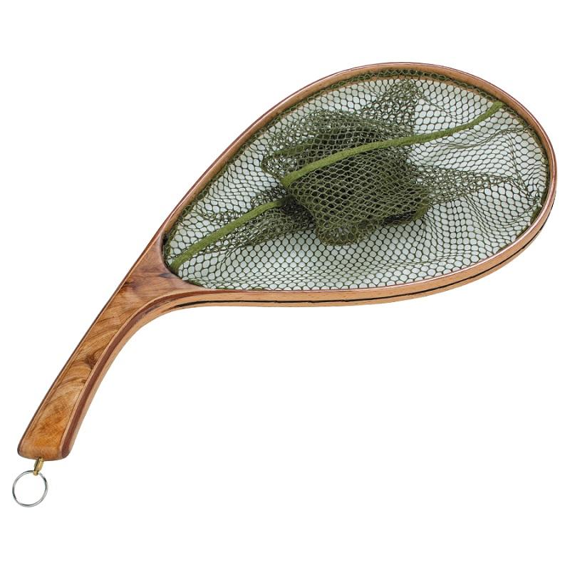 バレーヒル ハンドメイドリリースネット カーブ M オリーブ　【釣具　釣り具】 Valleyhill（バレーヒル） ハンドメイドリリースネット カーブ M