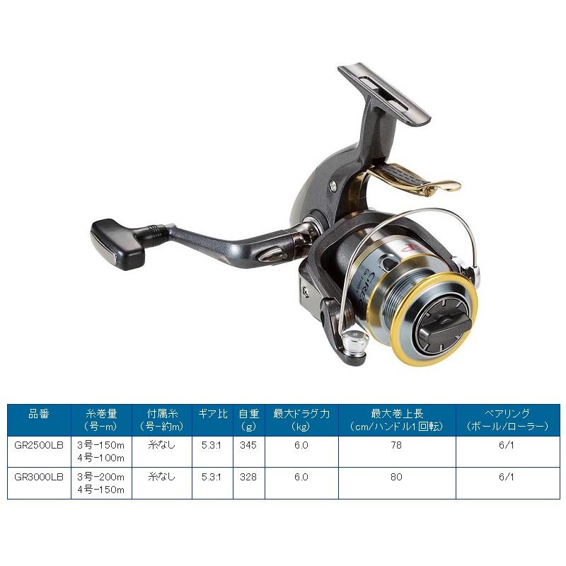 浜田商会 GR2500LB グレシアスピンSP 3号150m 糸なしの画像