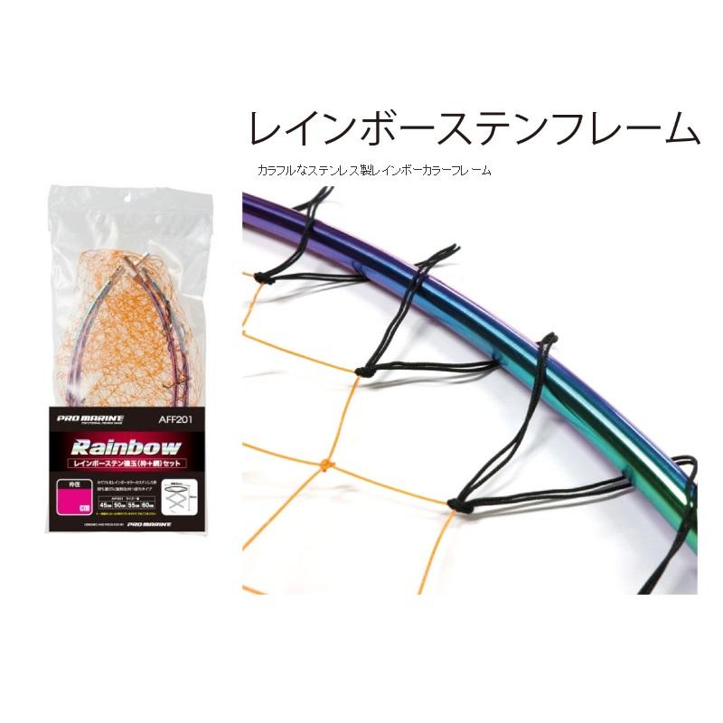 タモ様用 浜田商会 AFE201-50 レインボー ステン磯玉網セット 50cm : 釣具のFTO