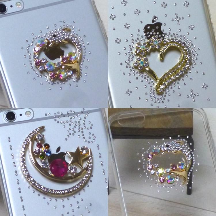 iPhone6PLUSデコカバーケース iPhone6s iPhone6 iPhone6sPlus iPhone6Plus ケース キラキラ デコ