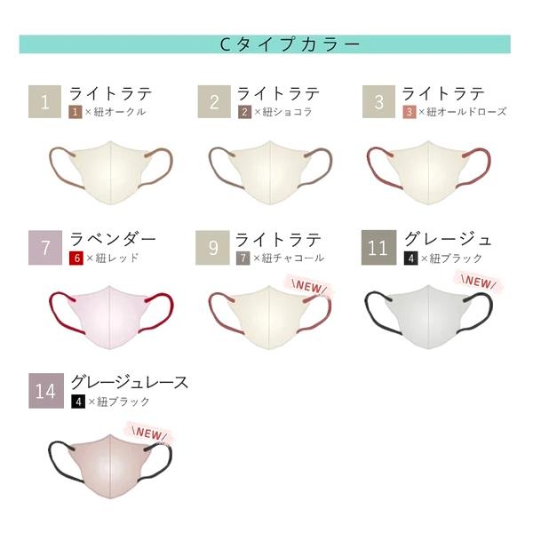 CICIBELLA HANAMI バイカラー 3Dマスク 立体マスク 11枚 不織布 血色