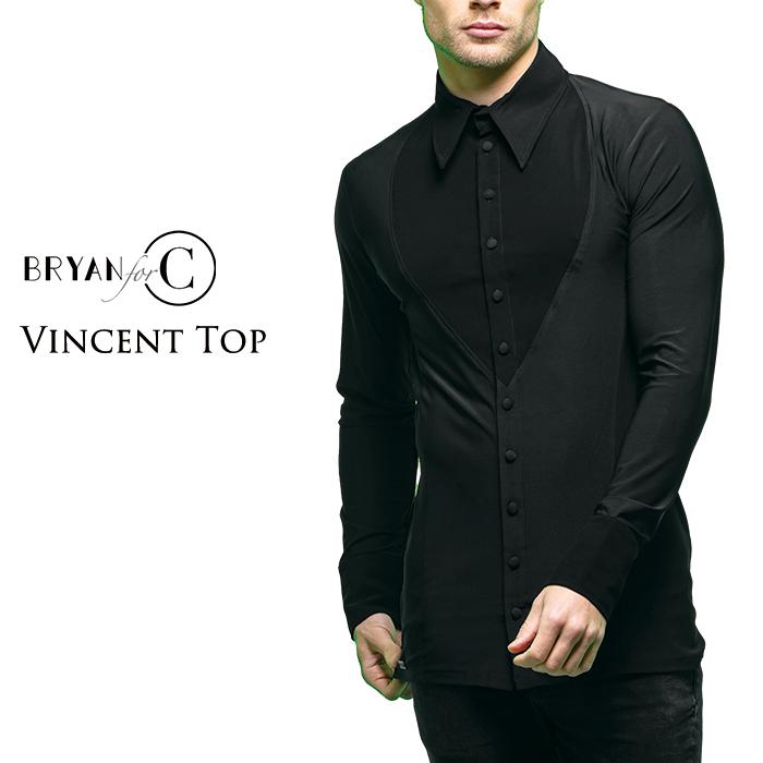 社交ダンス 社交ダンス衣装 メンズ シャツ トップス 練習着