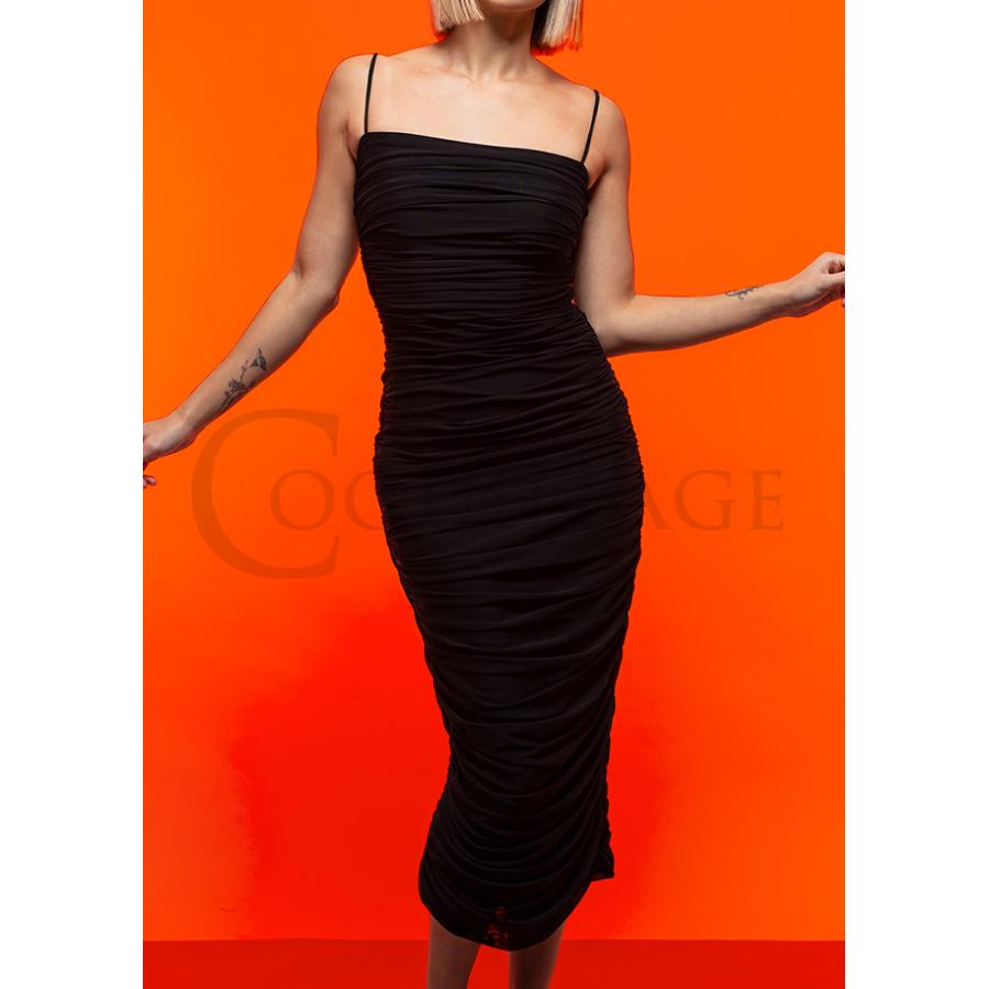 ❤️美品❤️クリスアンクローバー高級上質ワンピースドレスブラック