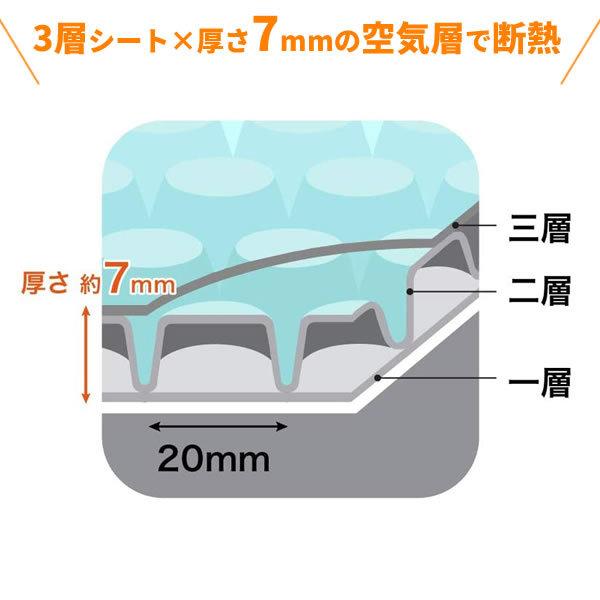 ニトムズ 窓 断熱シート 窓ガラス 結露防止 シート 水貼り 90×180cm 厚さ7mm 1巻入 E1590 ｜ 強力 冷気 防ぐ 窓 断熱｜yh-beans｜05