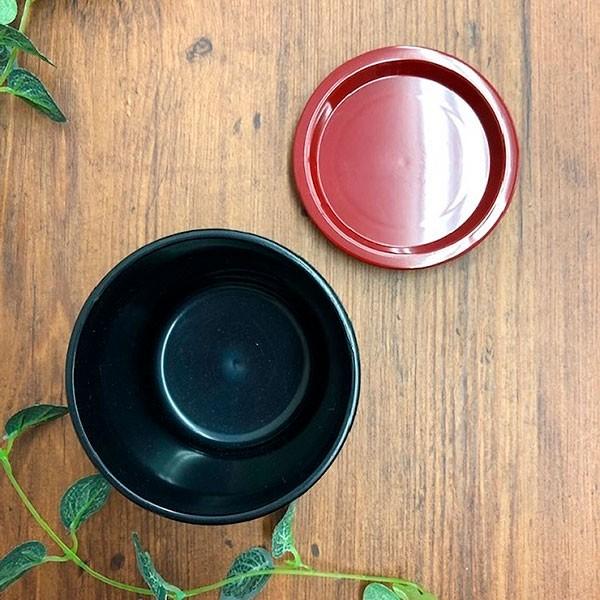 そば猪口 竹目つゆ入り薬味皿付 ｜ そばちょこ つゆ入れ 和食器 樹脂
