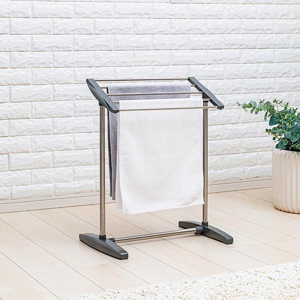 セキスイ タオル掛け ステンレスタオルかけ ステン＆グレー SSF