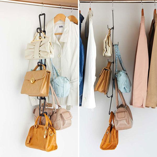 山崎実業 ジョイントバッグハンガー チェーン S ブラック 6511