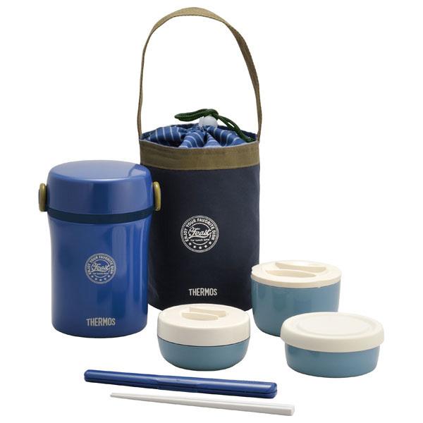 THERMOS サーモス 保温弁当箱 ステンレスランチジャー ネイビー THERMOS サーモス 保温弁当箱 ステンレスランチジャー ネイビー