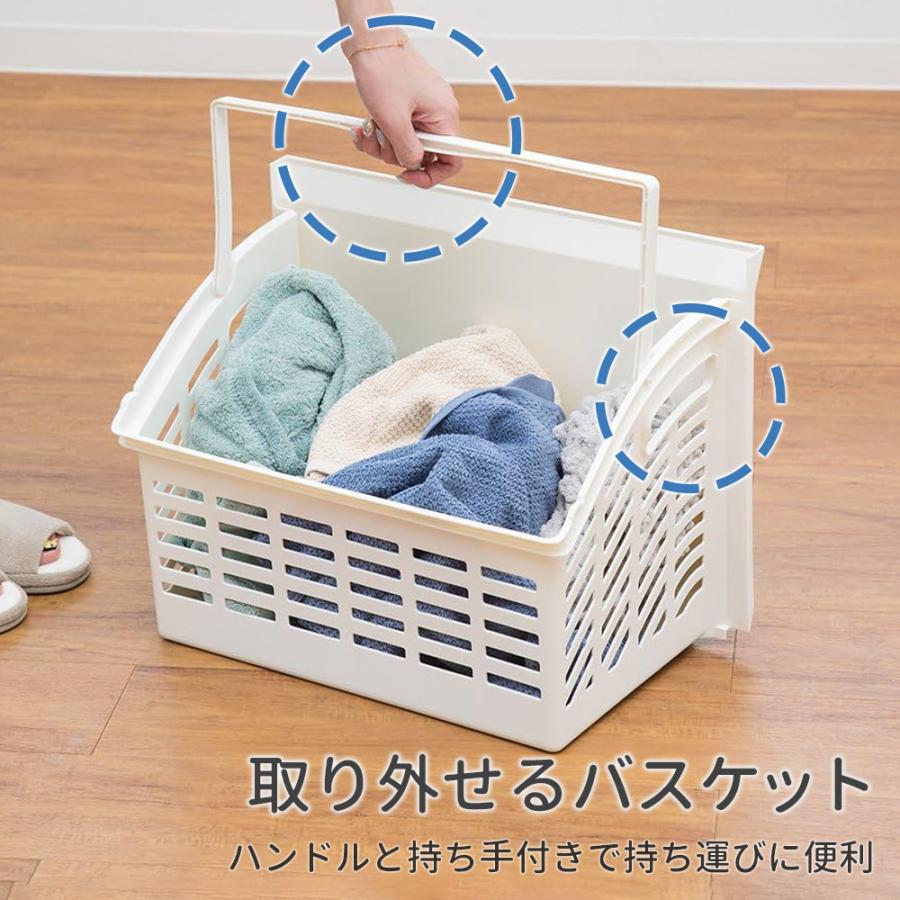 平和工業 ランドリー収納 Clevan（クレバン）323 アイボリー ｜ ラック