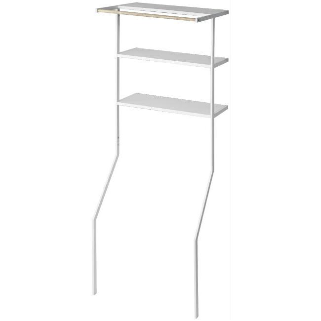 山崎実業　tower ランドリーシェルフ　ホワイト 山崎実業 立て掛けランドリーシェルフ タワー tower モノトーン