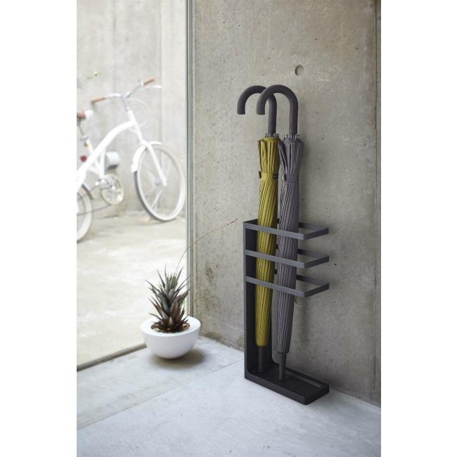 山崎実業 レイヤー 傘立て スリム ブラック 7933 ｜ かさたて