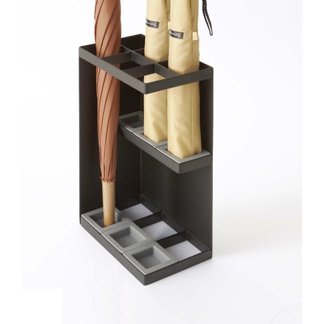 バイオリン型傘立て 山崎実業 傘立て スマート かさたて 6本用 ブラック 7032 ｜ かさたて