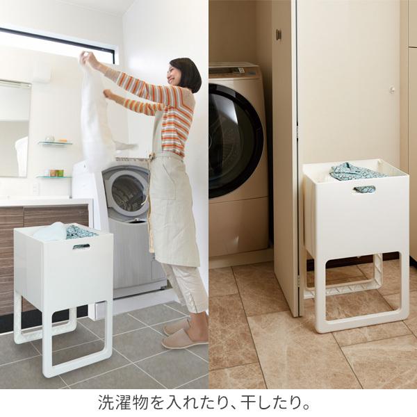 ACOT（アコット） 折りたたみ＆脚付バスケット ホワイト I-541 ｜ 脚付 バスケット 折り畳み 収納 BOX カゴ 荷物 コンパクト |  | 03