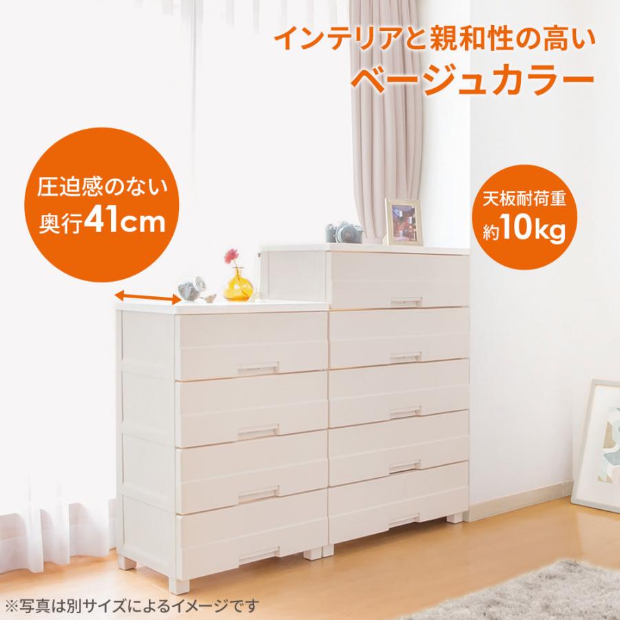 天馬 衣類ケース チェストイージー 幅55cm 4段 5504 ｜ 洋服 タンス