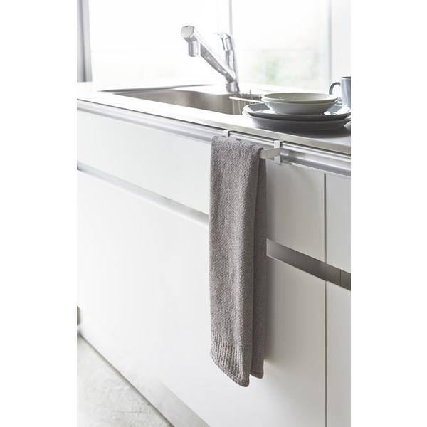 山崎実業 タオル掛け プレート タオルハンガー ホワイト 2793