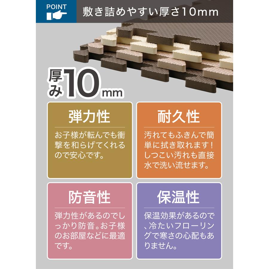 CB JAPAN（シービージャパン） ジョイントマット 32cm 36枚組 フチ付