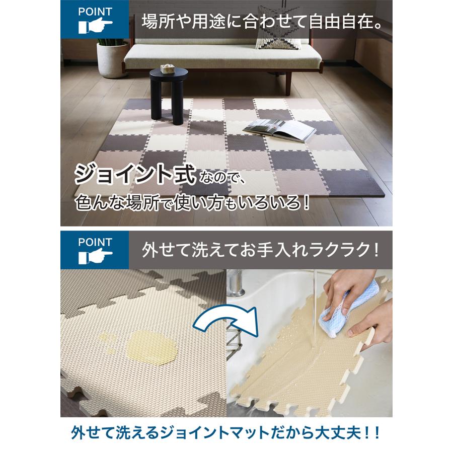 CB JAPAN（シービージャパン） ジョイントマット 32cm 36枚組 フチ付