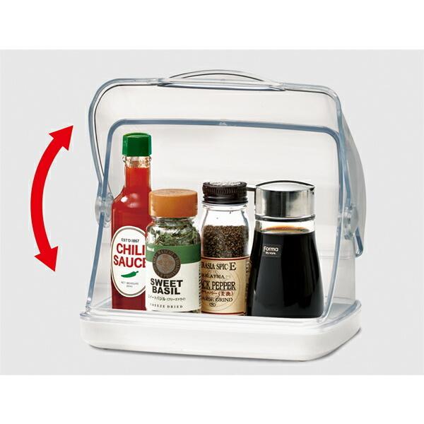 フードケース フォルマ テーブルカスター 18 ホワイト A1216 卓上収納 調味料収納 フタ付き びーんず生活雑貨デポ 通販 Paypayモール