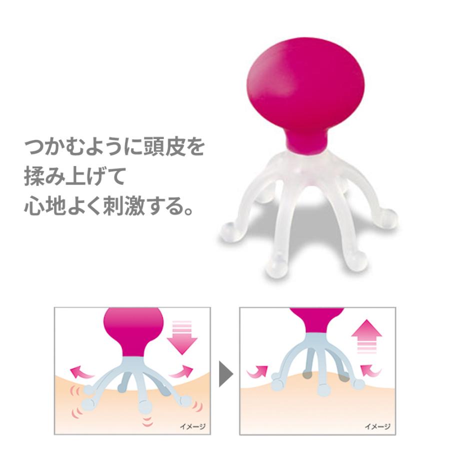 満天社 マッサージブラシ ヘッドスパ ハンドプロ （プッシュタイプ