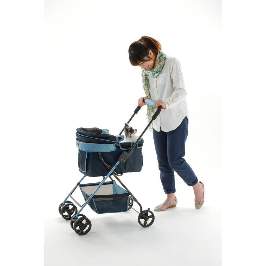 リッチェル ペットカート エルフィ ブルー ｜ ペットバギー カート 犬