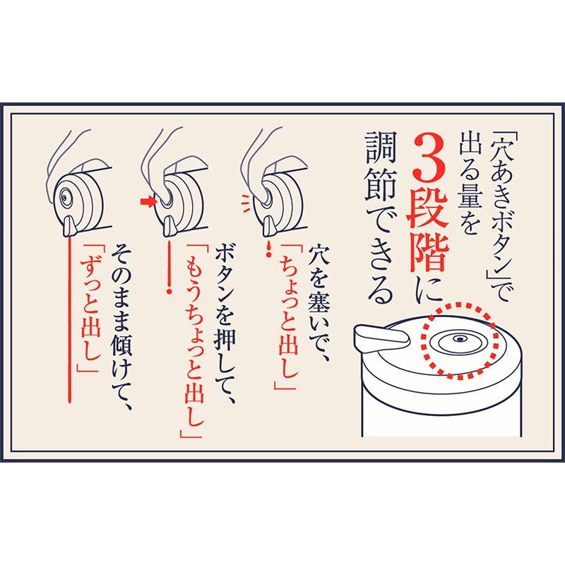 開けたてそのまま ずーっと美味しい醤油さし 120ml A-76389 ｜ しょうゆ入れ 調味料入れ 保存容器 醤油 ボトル 鮮度 酸化 防ぐ｜yh-beans｜05