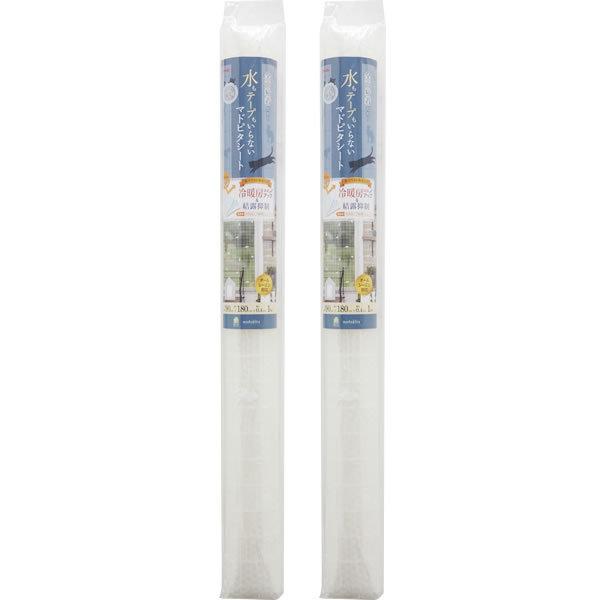 窓ガラス断熱シート マドピタシート 90 180cm レース調ネコ柄 2本セット H 166 びーんず生活雑貨デポ 通販 Paypayモール