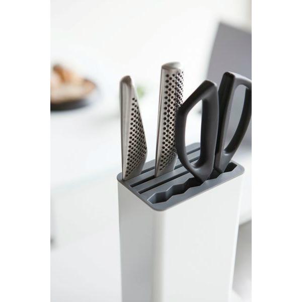山崎実業 包丁スタンド プレート キッチンナイフ＆ハサミスタンド