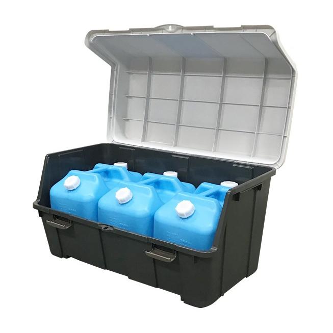 Fits ストッカー 天馬 大きく開くコンテナー 140L ＆ 灯油缶20L