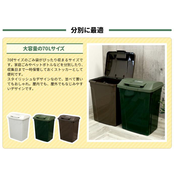 できます ゴミ箱 おしゃれ 大容量 分別 ふた付き 外置き びーんず生活雑貨デポ 通販