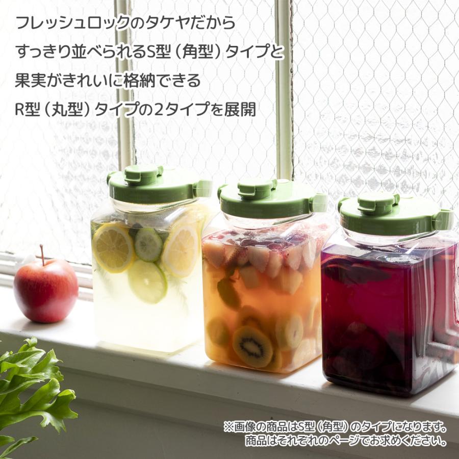 TAKEYA（タケヤ） 果実酒びん S型 2.7L みどり ｜ 果実酒 瓶 梅酒 ビン