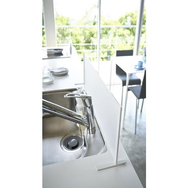 アントステラ　キッチンアイアンスタンド　家具 山崎実業 プレート シンク水はね防止スタンド ホワイト 3911