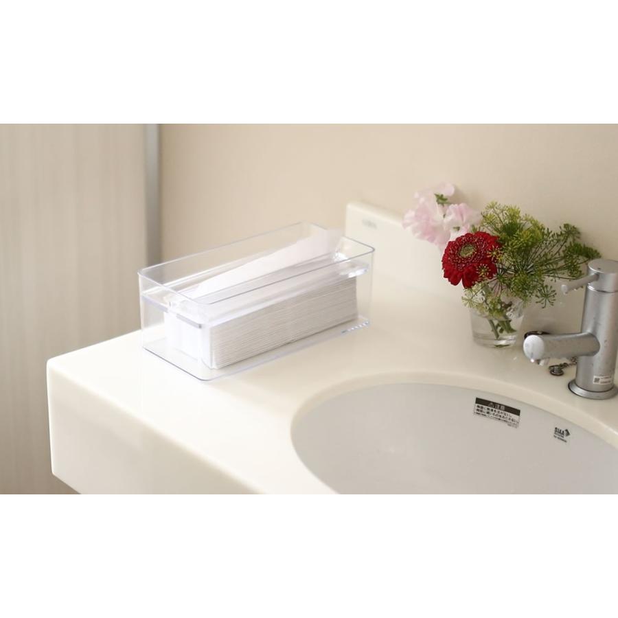 ペーパータオルケース クリア ペーパータオル ケース 収納 ペーパー 手拭き 透明 清潔 入れ 手洗い Outlet Sale トイレ 紙タオル