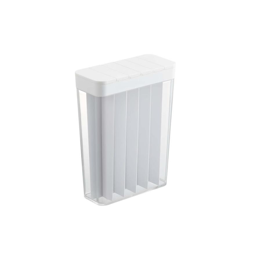 山崎実業 プレート 1合分別 冷蔵庫用米びつ ホワイト 3822 ｜ 米櫃