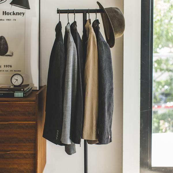 山崎実業 ハンガーラック スマート ポールハンガー ブラック 4081