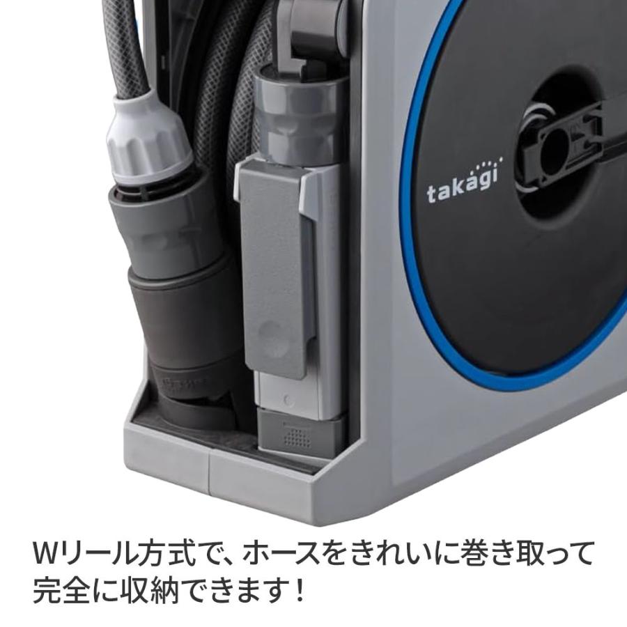 タカギ（takagi） ホースリール nano next 15m RM1215GY ｜ 散水ホース